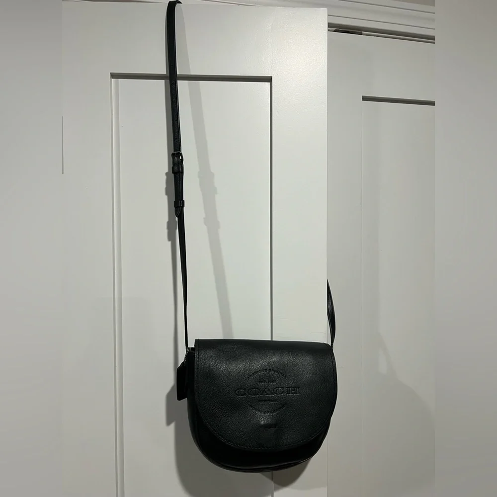 Coach Hudson 86778 Pebbled Leather Cross Body Bag - Picture 6 of 9